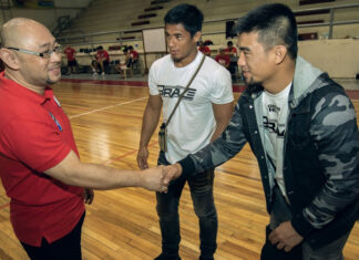 Stephen Loman, Team Lakay Brave fighters meet basketball champions in the Philippines