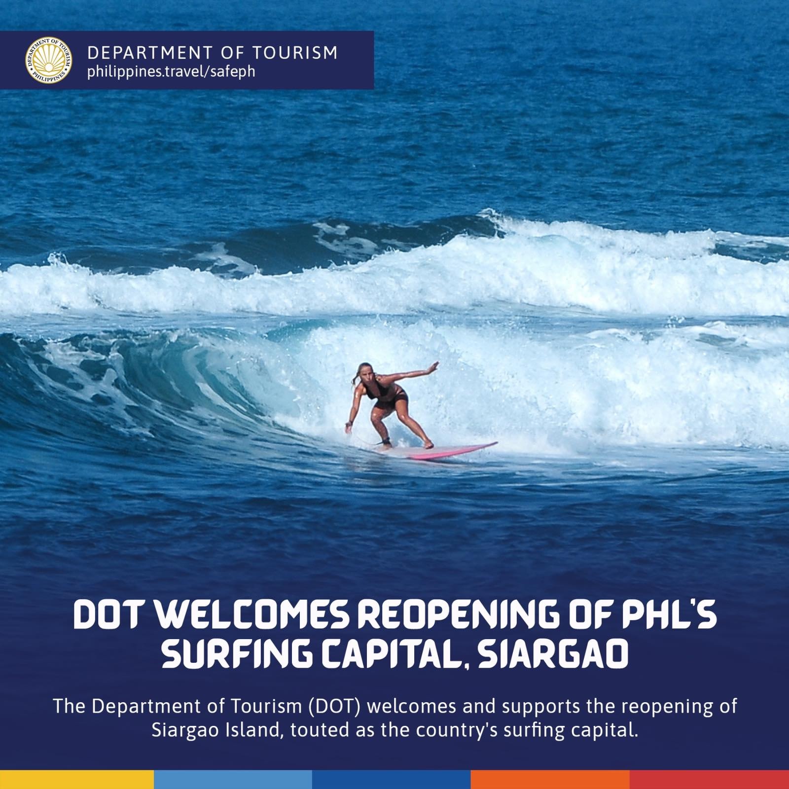 DOT welcomes reopening of Siargao Island