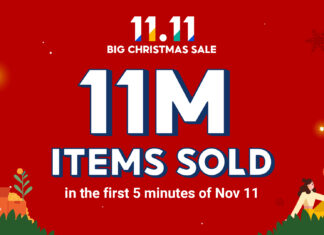 Record: 11M Items Sold within first 5 minutes of Shopee 1111 Big Christmas Sale