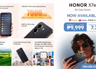 Power More, Worry Less: HONOR X7e Launches on Shopee, Lazada, and TikTok Shop with Up to Php 5,000 OFF This 7.7 Mega Rainy Season Sale